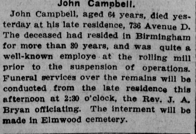 John Campbell obituary